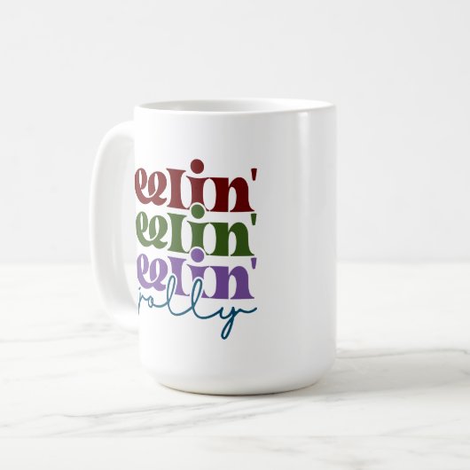 Feelin' Jolly Coffee Tasse (Vorderseite Links)