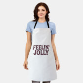 Feelin' Jolly Funny Christmas Spirit Schürze (Getragen)