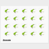 Feelin' Kiwi Green Herz-Aufkleber (Blatt)