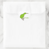 Feelin' Kiwi Green Herz-Aufkleber (Tasche)
