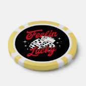 Feelin’ Lucky Dice & Cards Retro Casino Pokerchips (Einzeln)