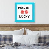 "FEELIN' LUCKY DICE LEINWANDDRUCK (Insitu (Schlafzimmer))