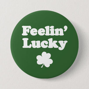 Feelin' Lucky Kleeblatt Button