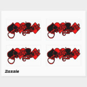 Feelin' Lucky Rechteckiger Aufkleber (Blatt)