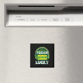 Feelin Lucky St Patricks Day Kleeblatt 4 Leaf Clov Magnet (In Situ (Geschirrspüler))