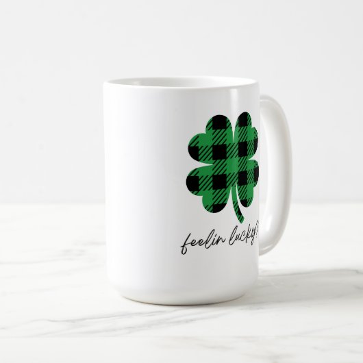 Feelin Lucky? St. Patrick's Day Tasse (VorderseiteRechts)