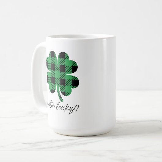 Feelin Lucky? St. Patrick's Day Tasse (Vorderseite Links)