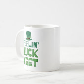 Feelin' Luckyeet Saint Patrick's Day Kaffeetasse (Vorderseite Links)