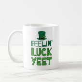 Feelin' Luckyeet Saint Patrick's Day Kaffeetasse (Links)