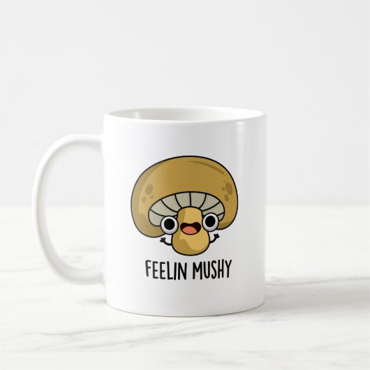 Feelin Mushy Funny Mushroom Pub Kaffeetasse (Links)