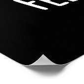 Feelin Mushy Funny Mushroom Pun Dark BG Poster (Ecke)