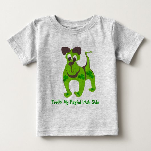 Feelin' My Playful Irish Side Baby T-shirt (Vorderseite)