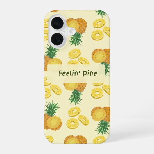Feelin Pine tropisch iPhone 16 Hülle (Rückseite)