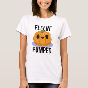 Feelin Pumped Funny Pumpkin Pub T-Shirt