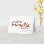 Feelin' Pumpkin Spicy Karte (Gelbe Blume)
