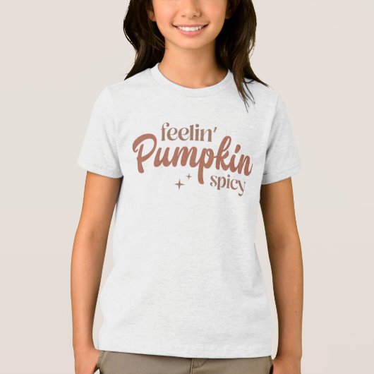 Feelin' Pumpkin Spicy Tri-Blend Shirt (Vorderseite)