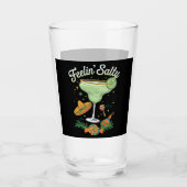 Feelin' Salty Margarita Funny Cinco De Mayo Glas (Vorderseite)