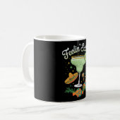 Feelin' Salty Margarita Funny Cinco De Mayo Kaffeetasse (Vorderseite Links)