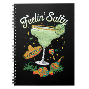 Feelin' Salty Margarita Funny Cinco De Mayo Notizblock