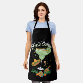 Feelin' Salty Margarita Funny Cinco De Mayo Schürze (Getragen)