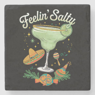 Feelin' Salty Margarita Funny Cinco De Mayo Steinuntersetzer