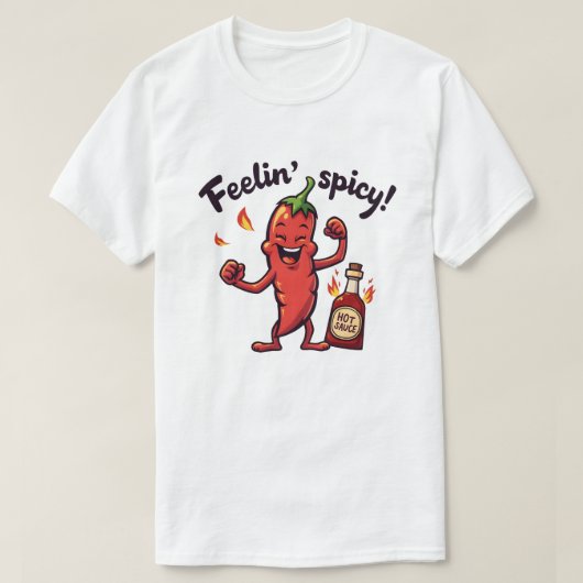 Feelin’ scharfer Pfeffer T-Shirt (Design vorne)