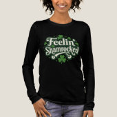 Feelin’ Shamrocked Fun St Patricks Day Design Tri-Blend Shirt (Vorderseite)
