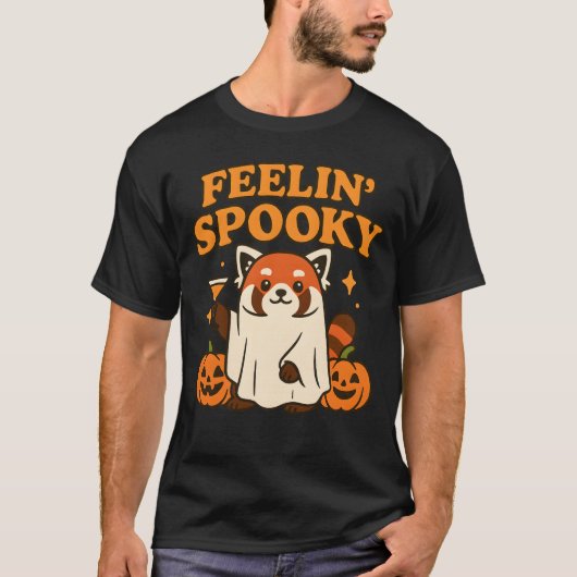 Feelin’ Spooky Red Panda Halloween T-Shirt (Vorderseite)