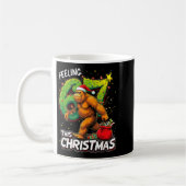 Feeling 67 Funny Christmas Bigfoot Holiday Kaffeetasse (Links)