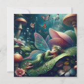 Feeling auf einem Pilz | Leer Karte (Vorderseite)