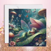 Feeling auf einem Pilz | Leer Karte