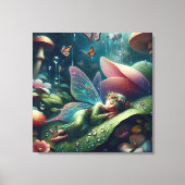 Feeling auf einem Pilz | Leer Leinwanddruck (Vorderseite)