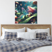 Feeling auf einem Pilz | Leer Leinwanddruck (Insitu (Schlafzimmer))