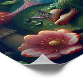 Feeling auf einem Pilz | Leer Poster (Ecke)