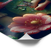 Feeling auf einem Pilz | Leer Poster (Ecke)