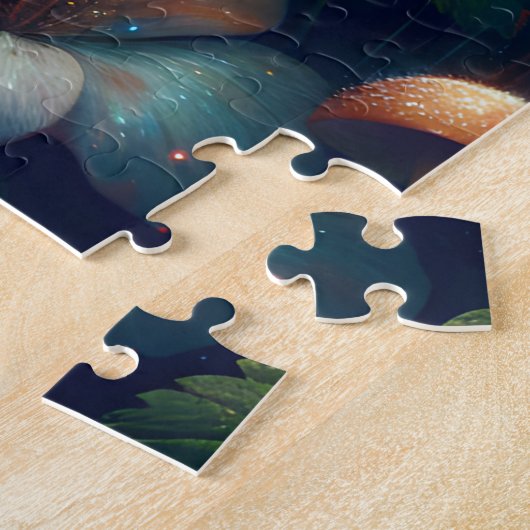 Feeling auf einem Pilz | Leer Puzzle (Seite)