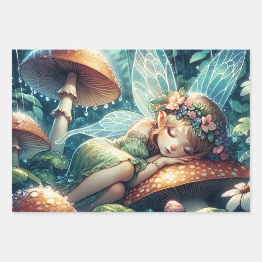 Feeling auf einer Personalisierten Blume Geschenkpapier Set (Vorderseite 3)