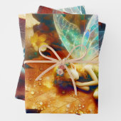 Feeling auf einer Personalisierten Blume Geschenkpapier Set (Beispiel)