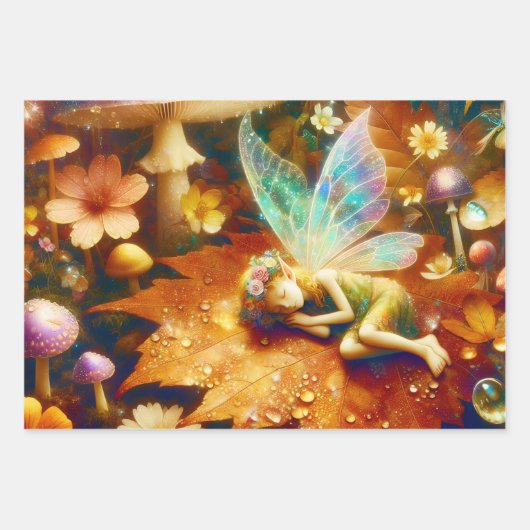 Feeling auf einer Personalisierten Blume Geschenkpapier Set (Vorderseite)