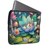 Feeling auf einer Personalisierten Blume Laptopschutzhülle (Vorne Rechts)