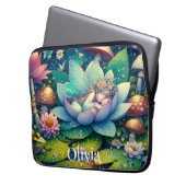 Feeling auf einer Personalisierten Blume Laptopschutzhülle (Vorderseite Links)