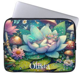 Feeling auf einer Personalisierten Blume Laptopschutzhülle