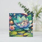 Feeling auf einer unsicheren Blume Karte (Stehend Vorderseite)