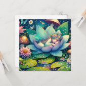 Feeling auf einer unsicheren Blume Karte (Vorderseite/Rückseite Beispiel)