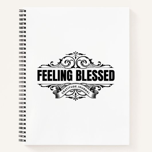 Feeling Blessed: Gratitude Journal Notizblock (Vorderseite)