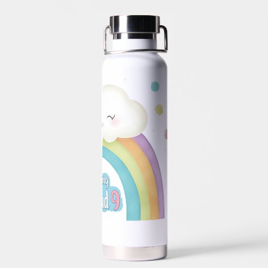 🌈 Feeling Cloud 9 ☁️ Trinkflasche (Rückseite)