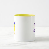 Feeling Clucky Funny Chick Design Tasse (Zentrum)