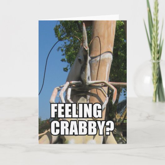 FEELING CRABBY? MEME KARTE (Vorderseite)