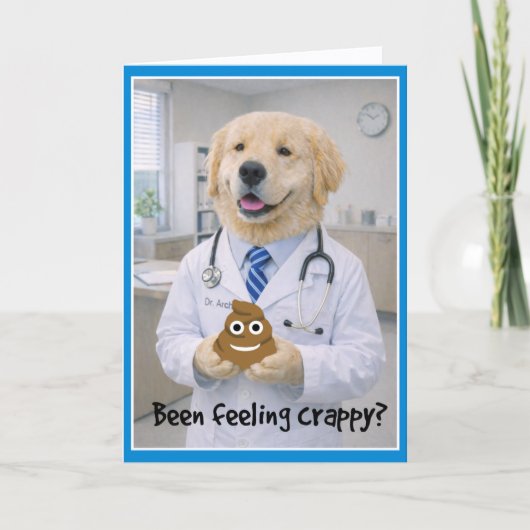 Feeling Crappy Get Well Card  POB-2 Karte (Vorderseite)