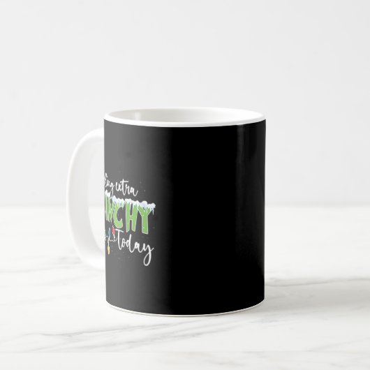 Feeling Extra Today Funny Christmas 2024  Kaffeetasse (Vorderseite Links)